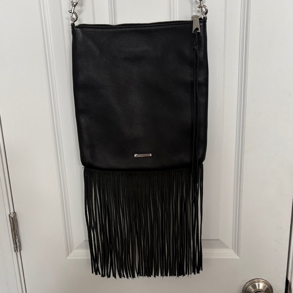 Rebecca Minkoff Black Fringe Leather‎ Crossbody